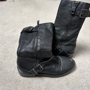 BCBGeneration Black Leather Boots